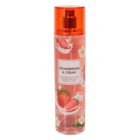 8oz Strawberries & Cream Fragrance Women's Body Mist Spray