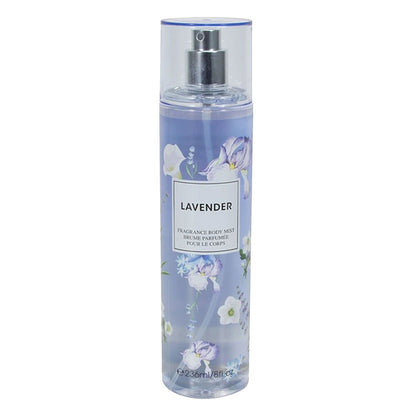 Lavender Fragrance Women's Body Mist Spray on white background