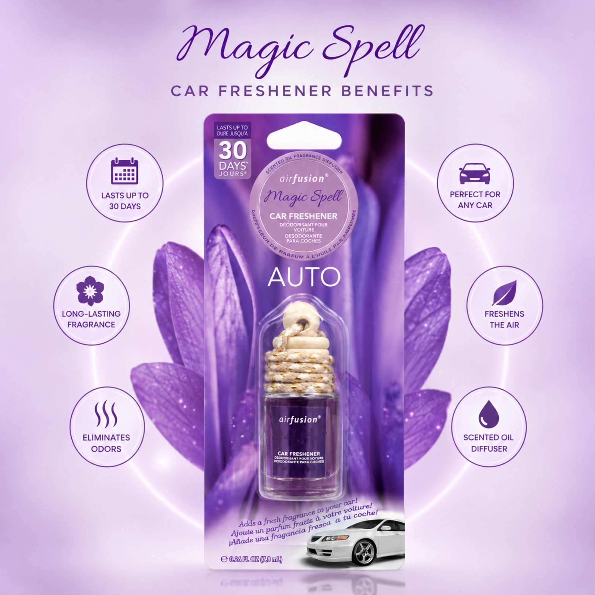0.26oz Hanging Car Air Freshener by Airfusion