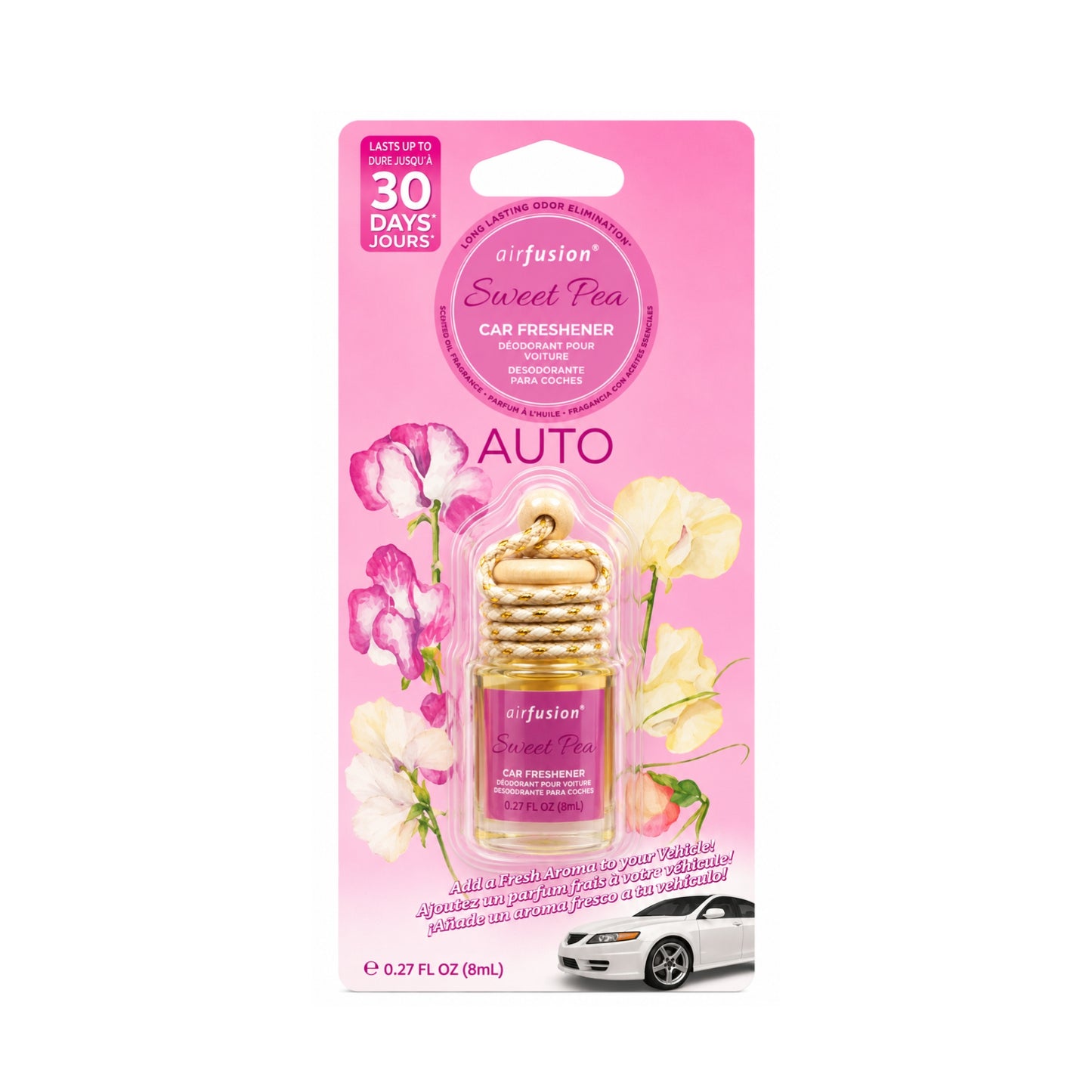 0.27oz Airfusion Sweet Pea Car Freshener