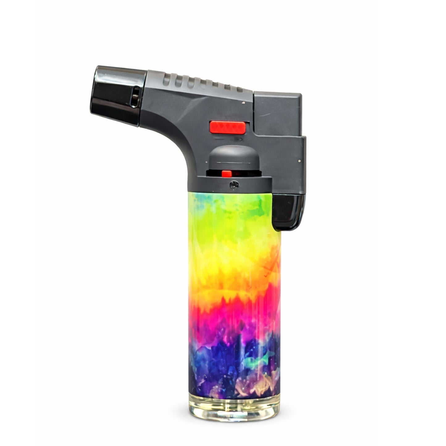 Colorful tie dye Blink torch lighter 4.5 inch refillable butane windproof jet flame