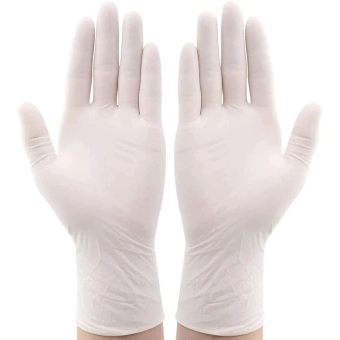 White Vinyl Disposable Gloves Powder Free, One Size Fits All for Food Prep, Cleaning & General Use