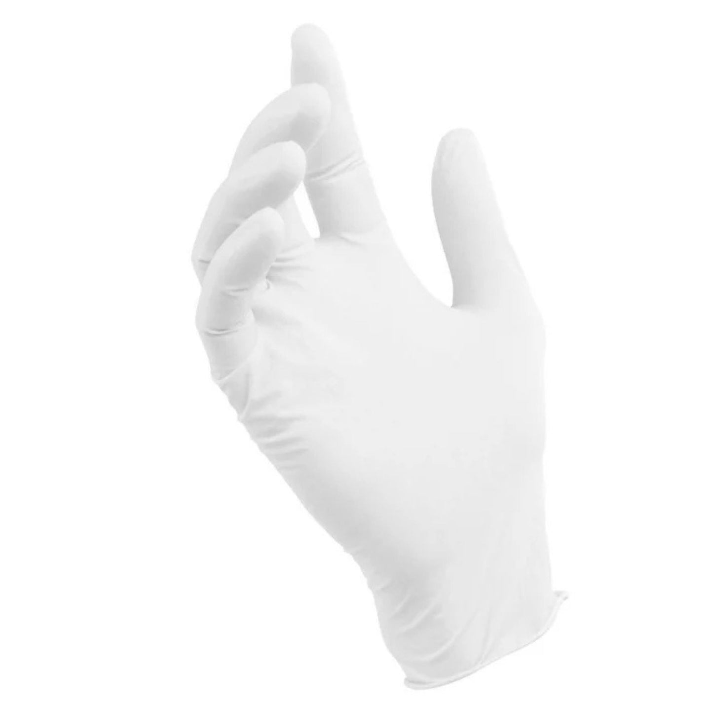 White Vinyl Disposable Gloves Powder Free, One Size Fits All for Food Prep, Cleaning & General Use