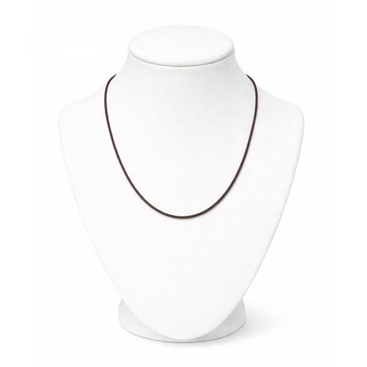 24" Waxed Leather Cord Necklace with Lobster Clasp