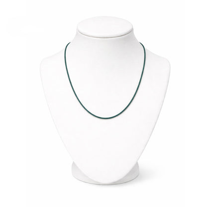 24" Waxed Leather Cord Necklace with Lobster Clasp