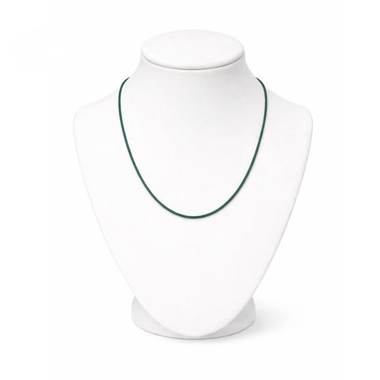 24" Waxed Leather Cord Necklace with Lobster Clasp