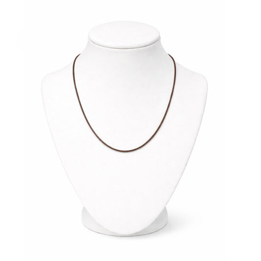 24" Waxed Leather Necklace Cord with Adjustable Lobster Clasp