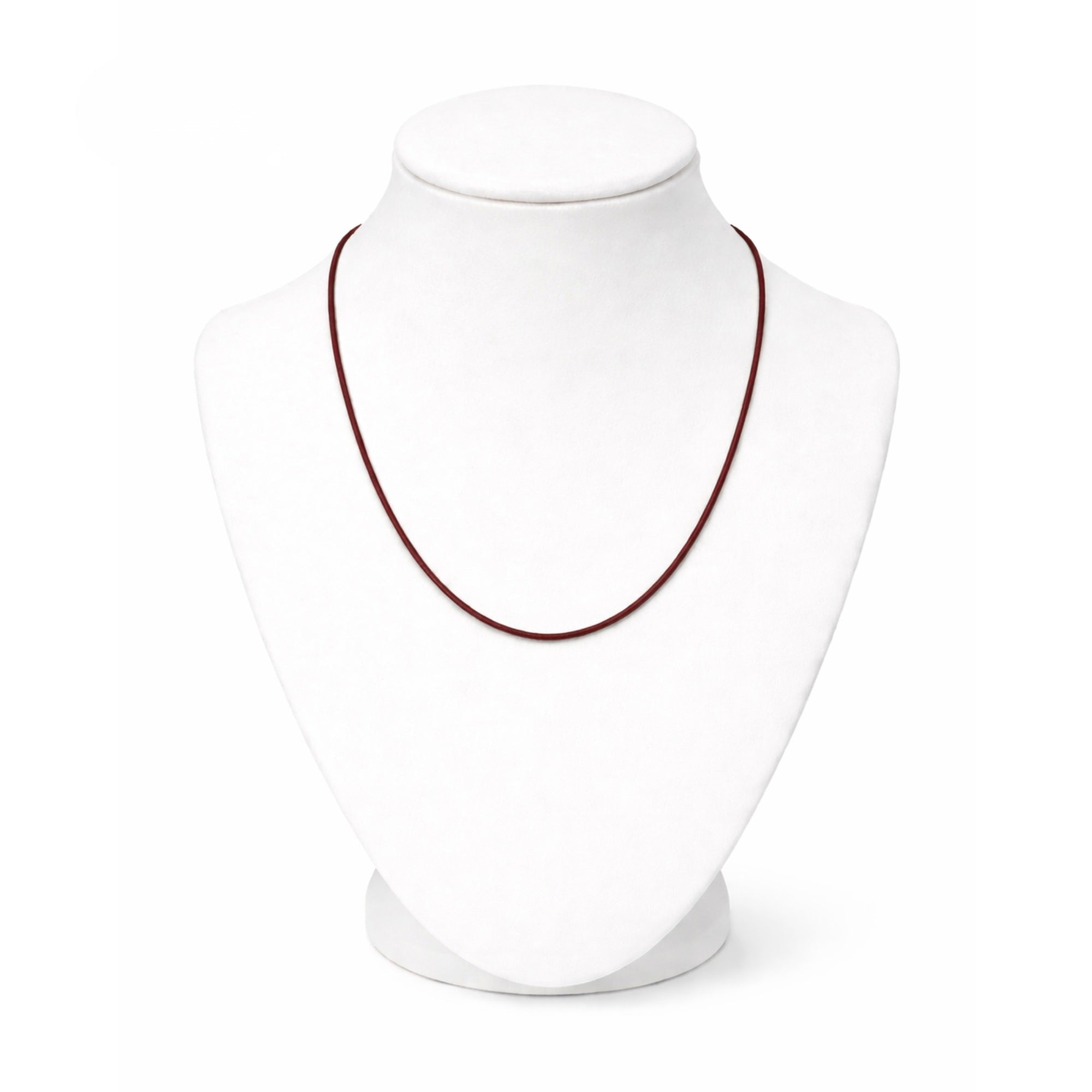 24" Waxed Leather Cord Necklace with Lobster Clasp Necklaces main product image
