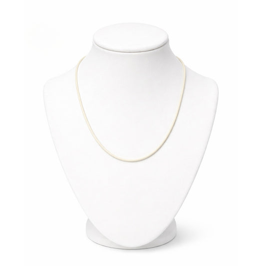 24" Waxed Leather Cord Necklace with Lobster Clasp