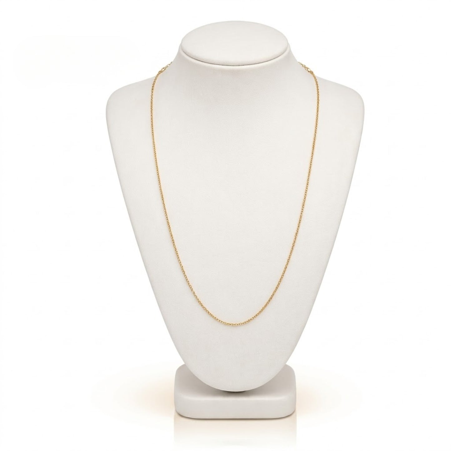 18" Simple Long Gold Chain Necklace Jewelry for Women main product image