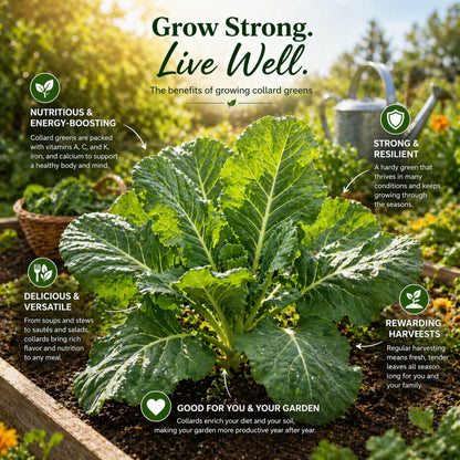 Georgia Southern 800mg Collard Greens Seed Pack Heirloom