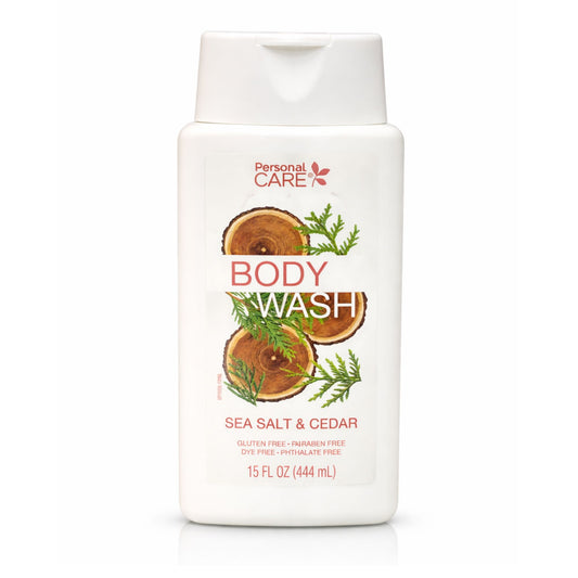15 fl oz Personal Care Sea Salt and Cedar Body Wash Bath Essential main product image