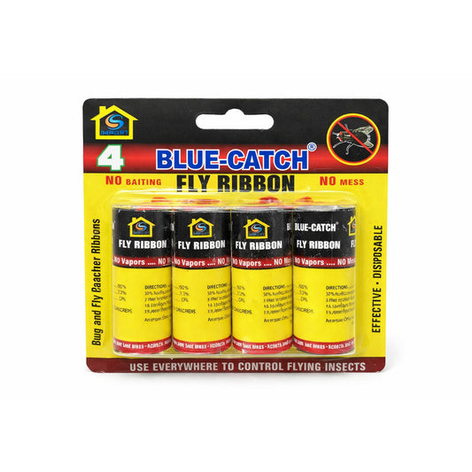 4 Pack Blue Catch Fly Ribbon – Sticky Fly Traps main product image