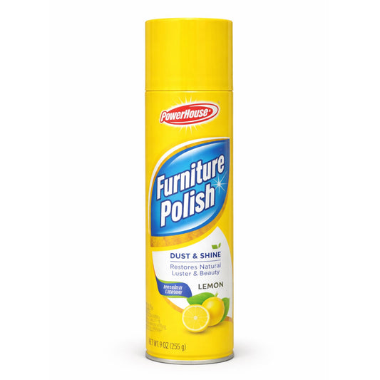 9oz Furniture Polish Spray: Dust Shine Restores Wood Luster Lemon Scent Home Care main product image