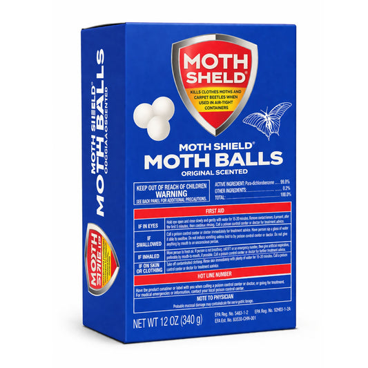 12 oz Moth Shield Moth Balls Original Scented Insect Killer Home Care main product image