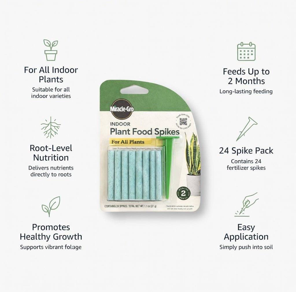 24 Count Miracle Gro Indoor Plant Food Spikes Plant Fertilizer product detail image