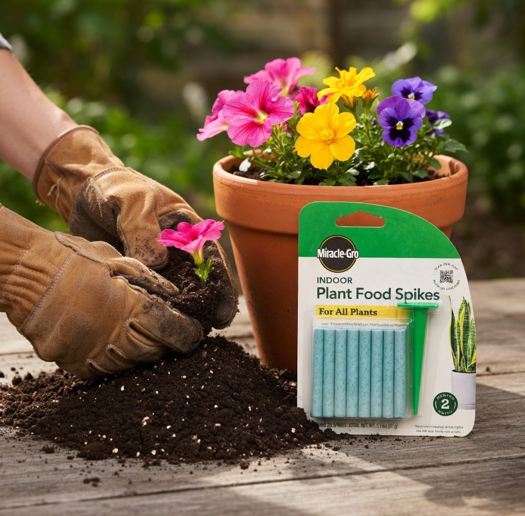 24 Count Miracle Gro Indoor Plant Food Spikes Plant Fertilizer lifestyle use image