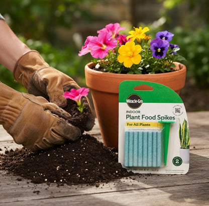 24 Count Miracle Gro Indoor Plant Food Spikes Plant Fertilizer lifestyle use image