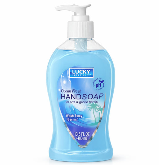 13.5 oz Ocean Fresh Hand Soap – Gentle Moisturizing Antibacterial Wash Antibacterial Liquid Soap main product image