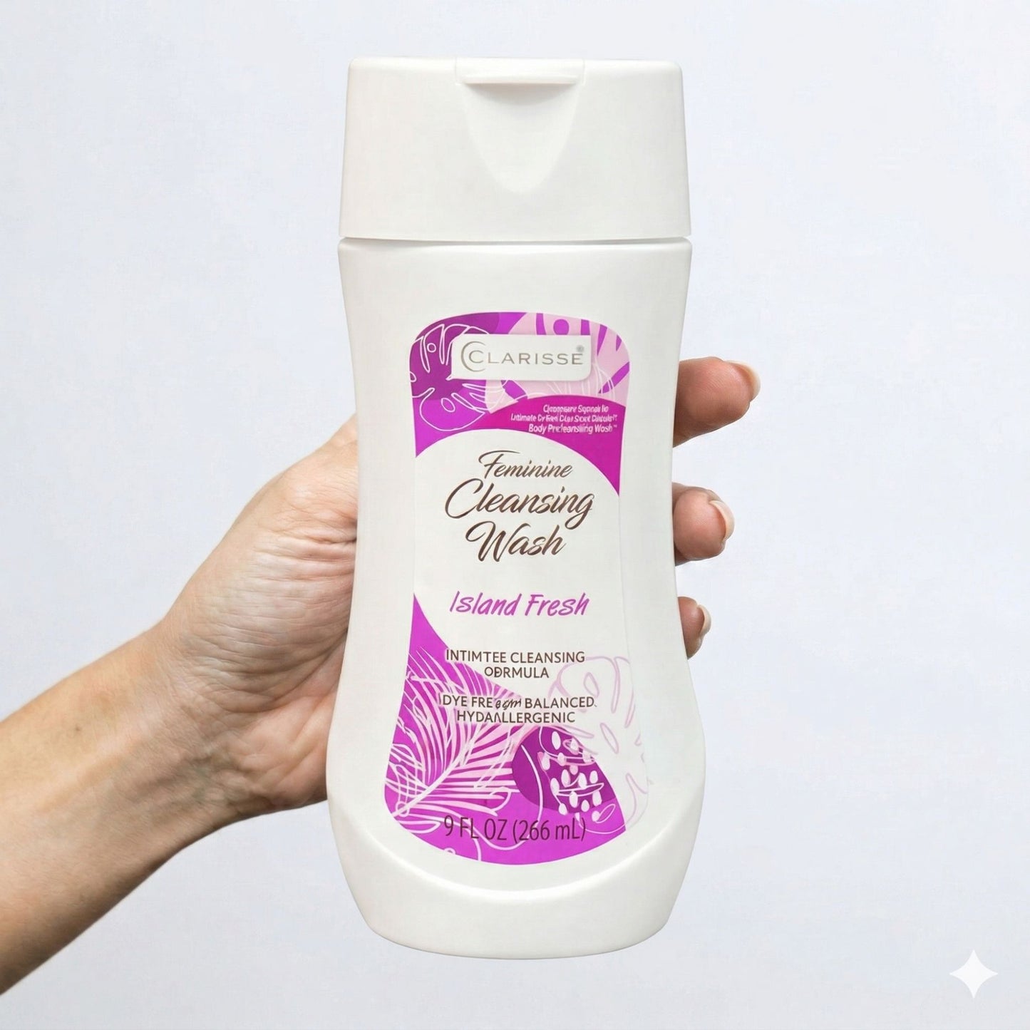 9 fl oz Clarisse Feminine Cleansing Wash Island Fresh Personal Care Hygiene Personal care size and feature image