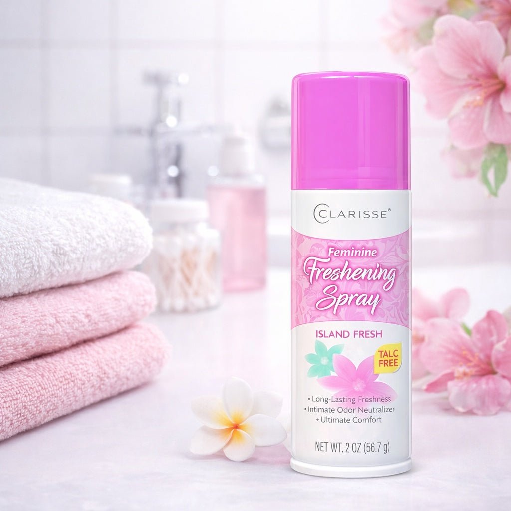 2 oz Clarisse Feminine Freshening Spray – Island Fresh Feminine Hygiene size and feature image