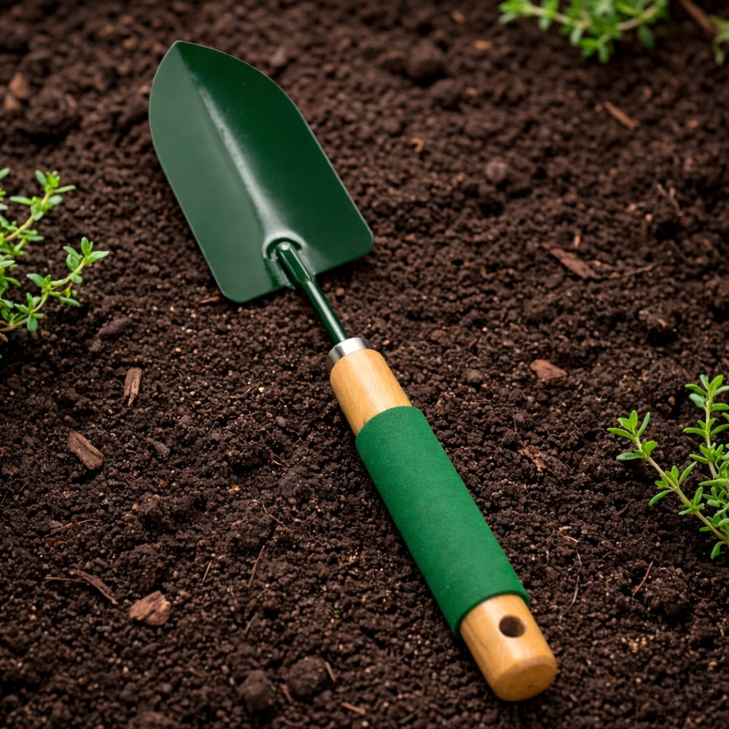 Premium Ergonomic Garden Hand Trowel for Planting & Digging Garden tools lifestyle use image