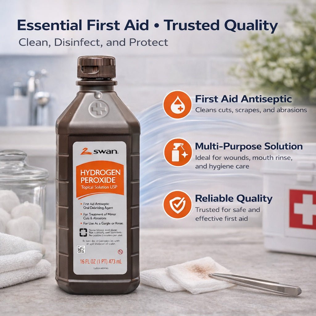 16 oz Hydrogen Peroxide Topical Solution USP – First Aid Antiseptic product detail image