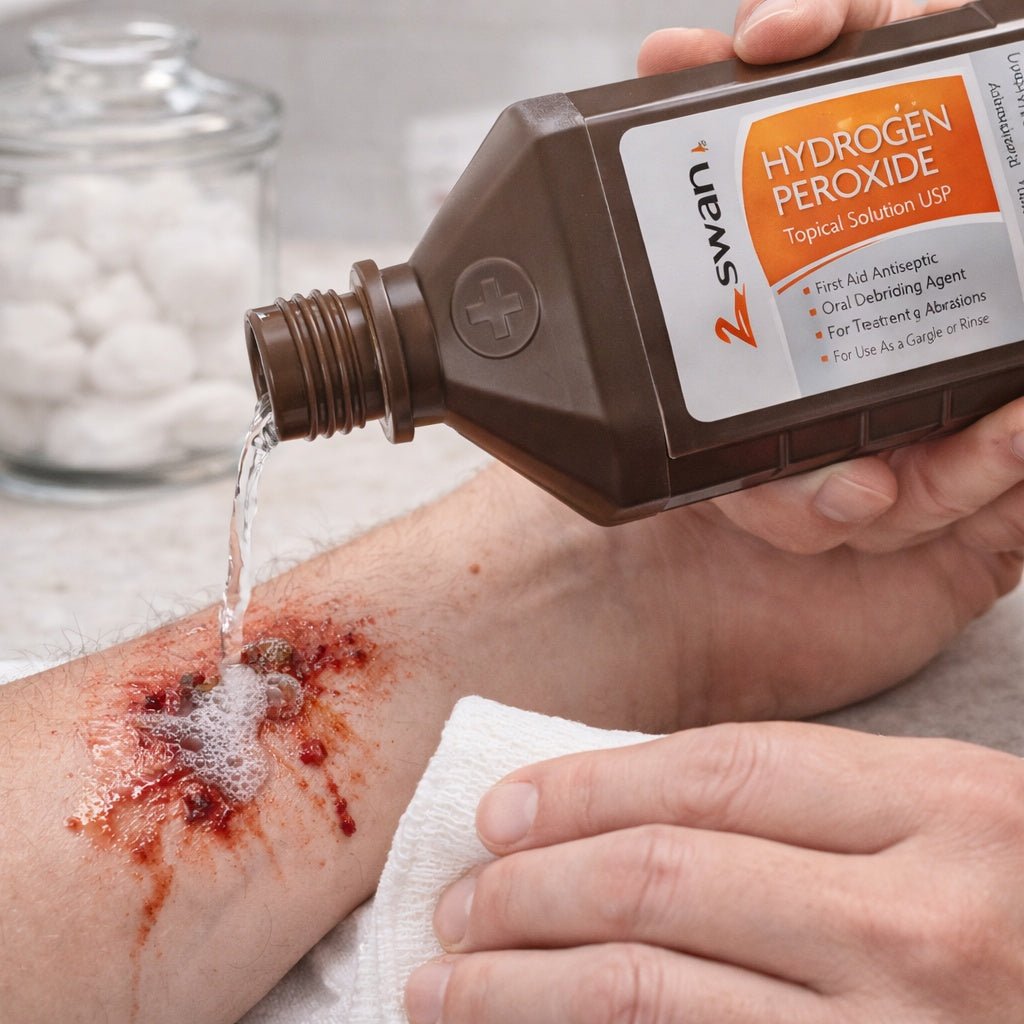 16 oz Hydrogen Peroxide Topical Solution USP – First Aid Antiseptic size and feature image