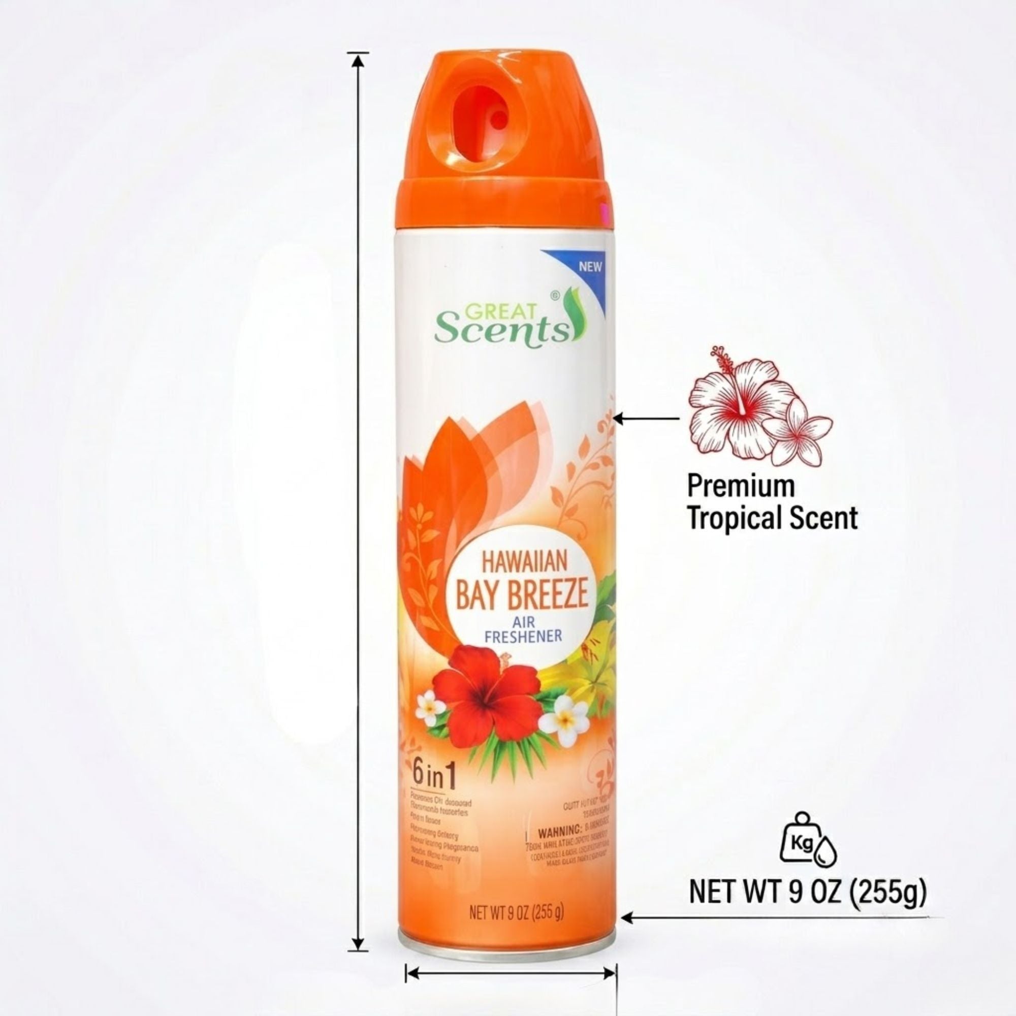 9 oz Great Scents Hawaiian Bay Breeze Air Freshener Spray Air Freshioner product detail image
