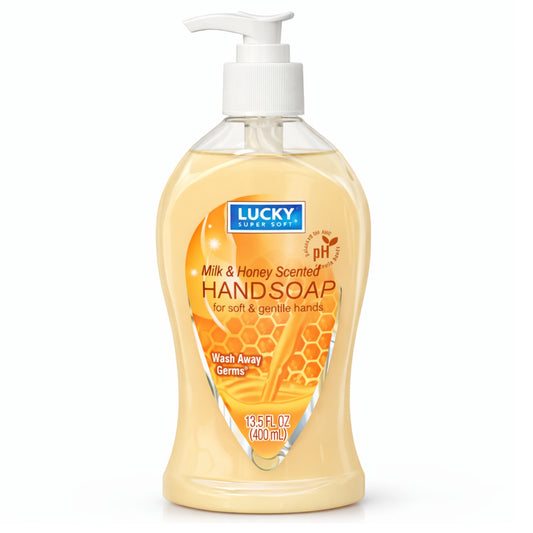 13.5 oz Milk & Honey Hand Soap – Gentle Moisturizing Antibacterial Wash Antibacterial Liquid Soap main product image
