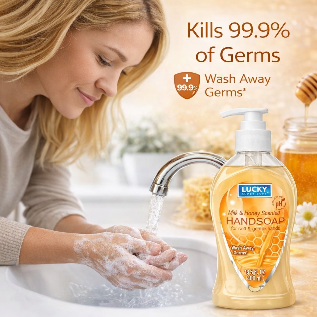 13.5 oz Milk & Honey Hand Soap – Gentle Moisturizing Antibacterial Wash Antibacterial Liquid Soap product detail image