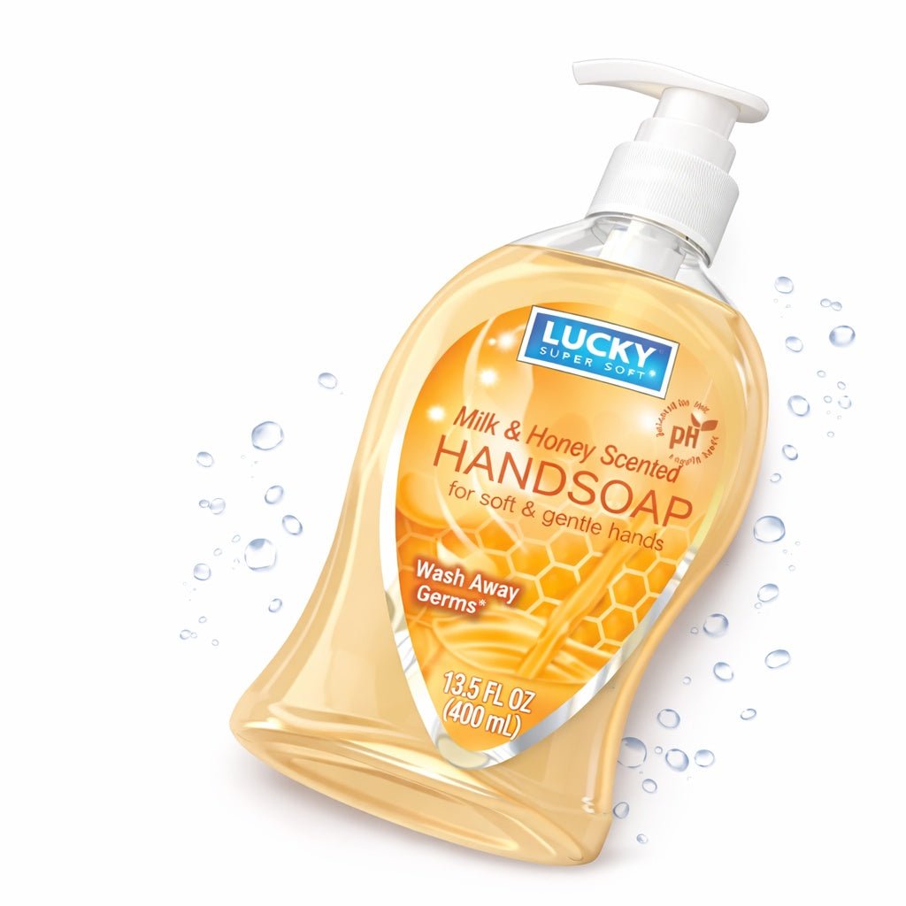 13.5 oz Milk & Honey Hand Soap – Gentle Moisturizing Antibacterial Wash Antibacterial Liquid Soap lifestyle use image