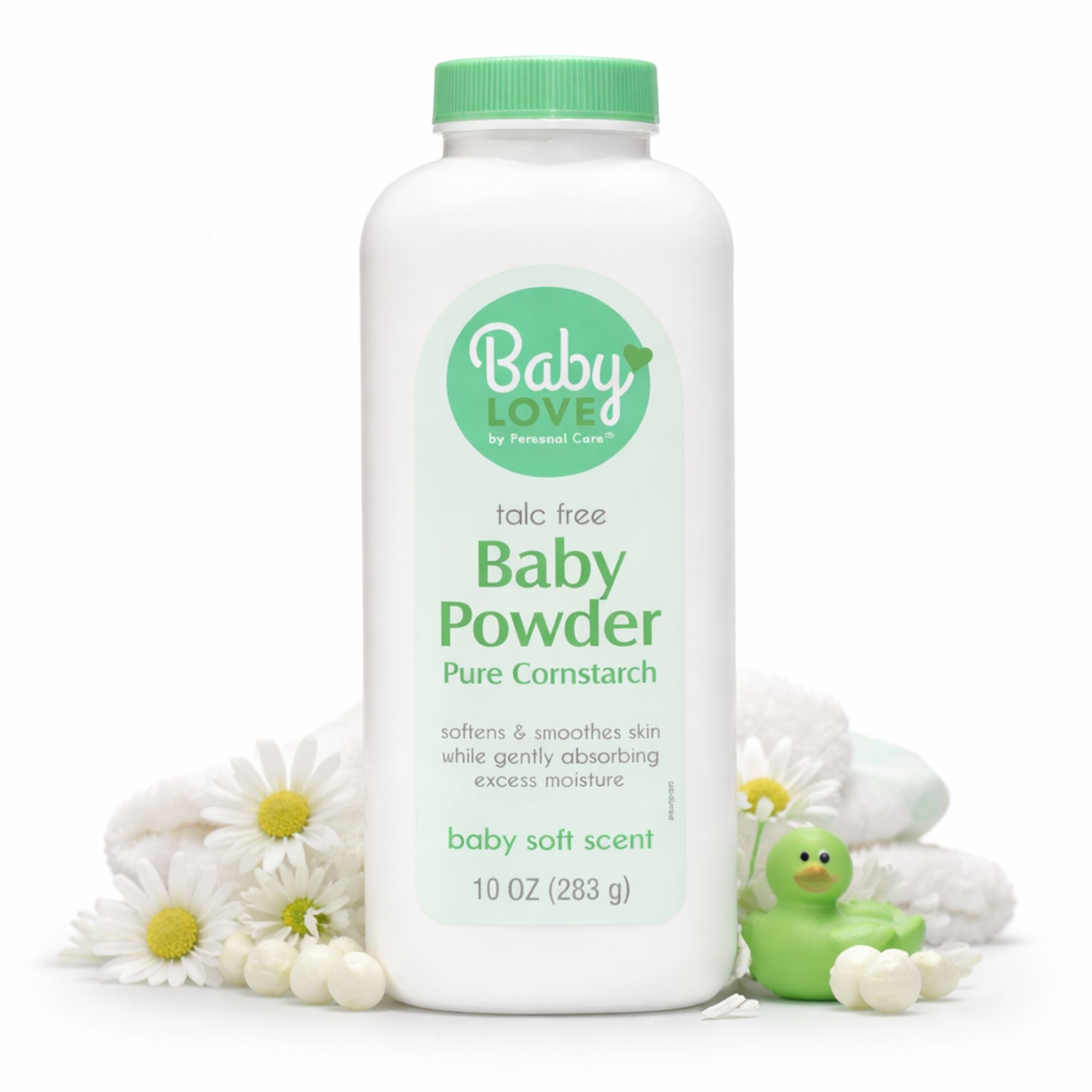 Talc Free Baby Powder Pure Cornstarch Soft Scent 10 oz Skin Care Safe Body Powder lifestyle use image