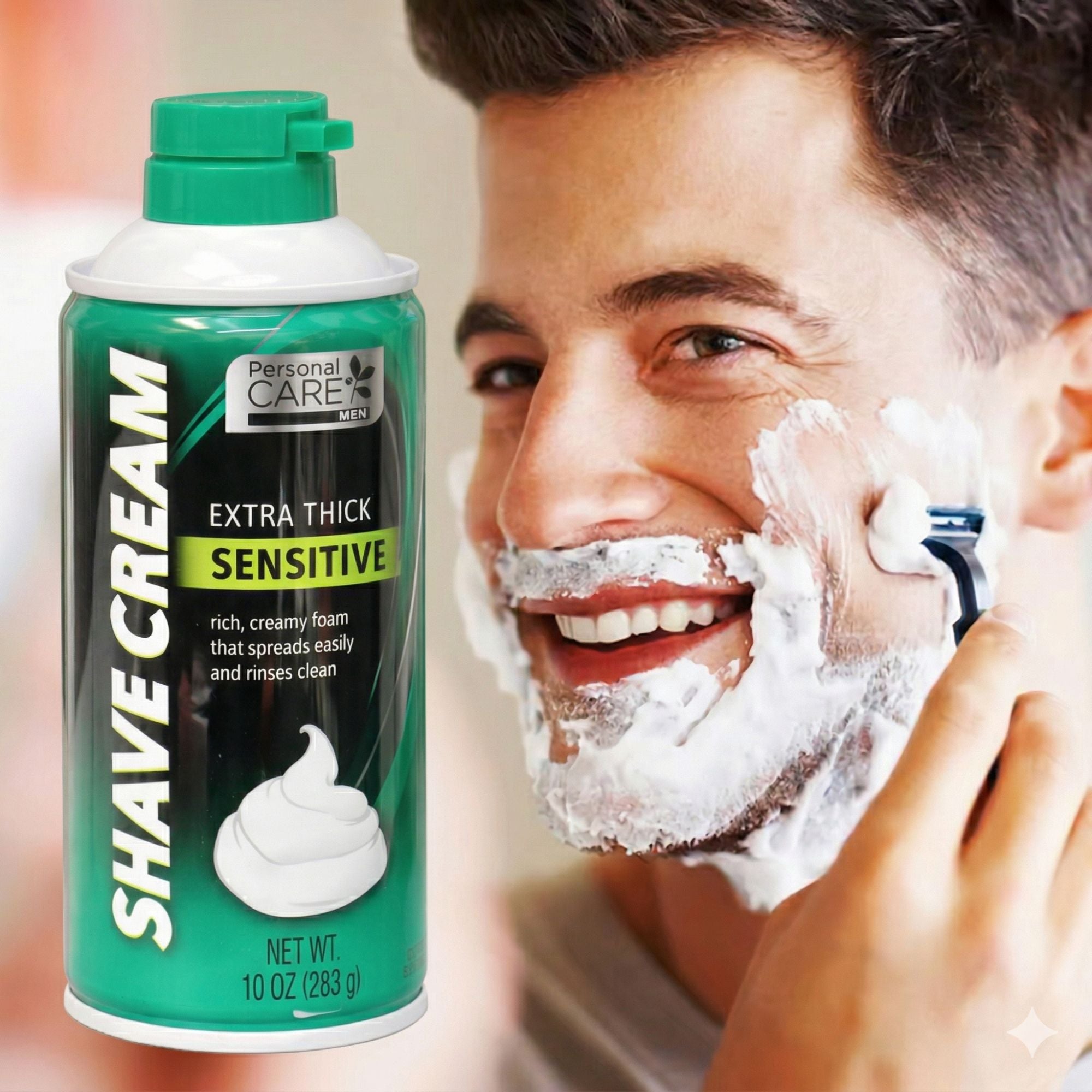 10 oz Personal Care Men Extra Thick Sensitive Shave Cream Hygiene men shaving gel product detail image