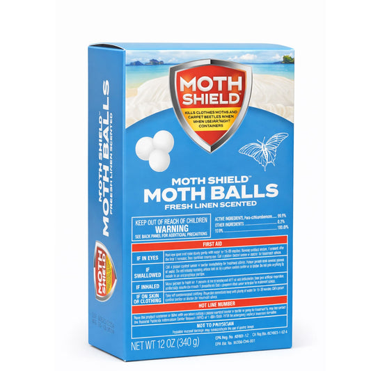 12 oz Moth Shield Moth Balls Fresh Linen Scented - 99Everything