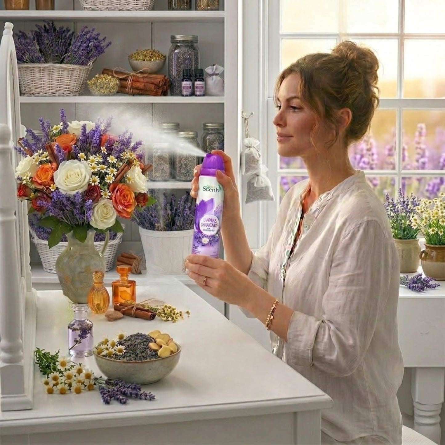 9 oz Great Scents Lavender Chamomile Air Freshener Air Freshioner lifestyle use image