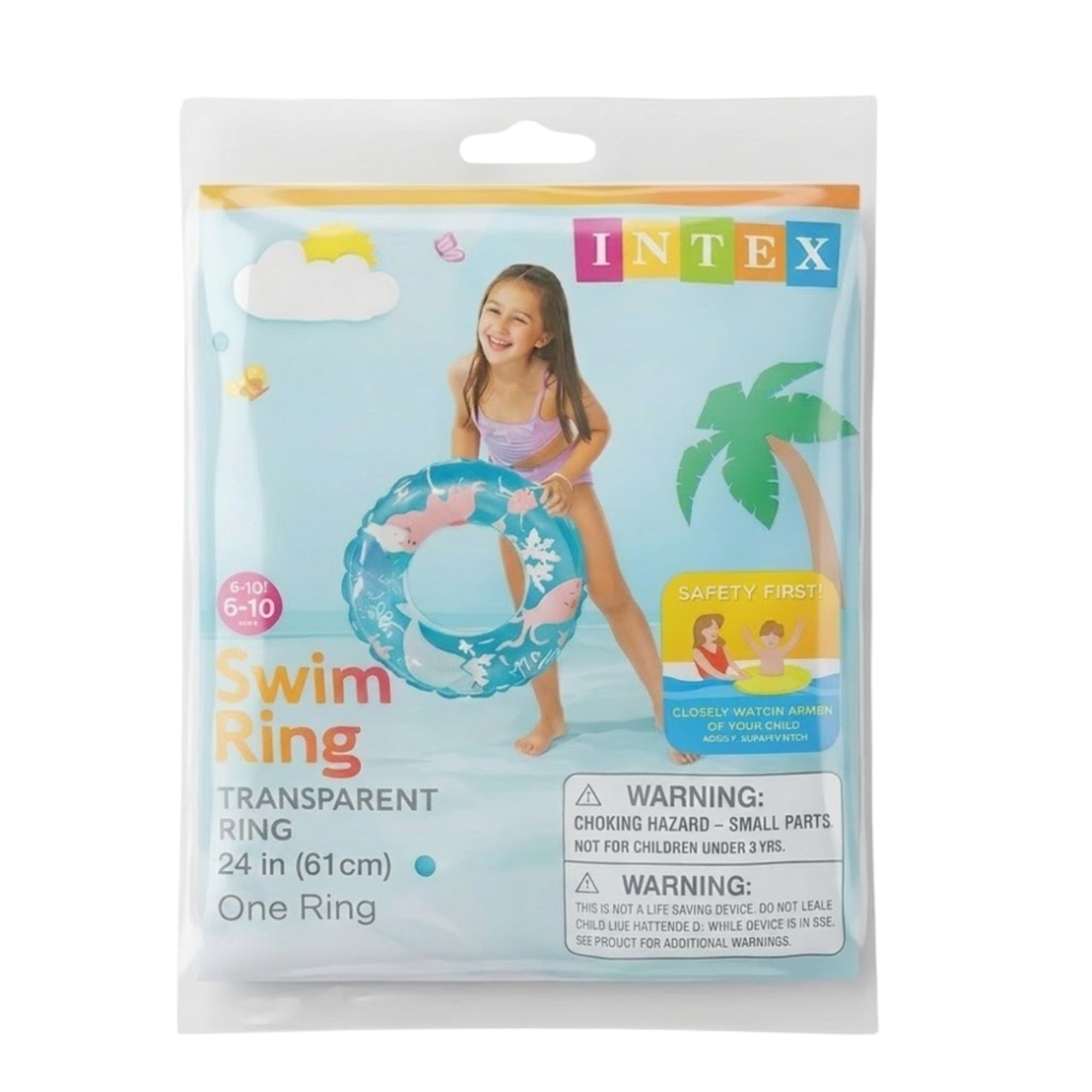 24 Inch Intex Inflatable Sea Creatures Pool Ring Toys, Beach main product image