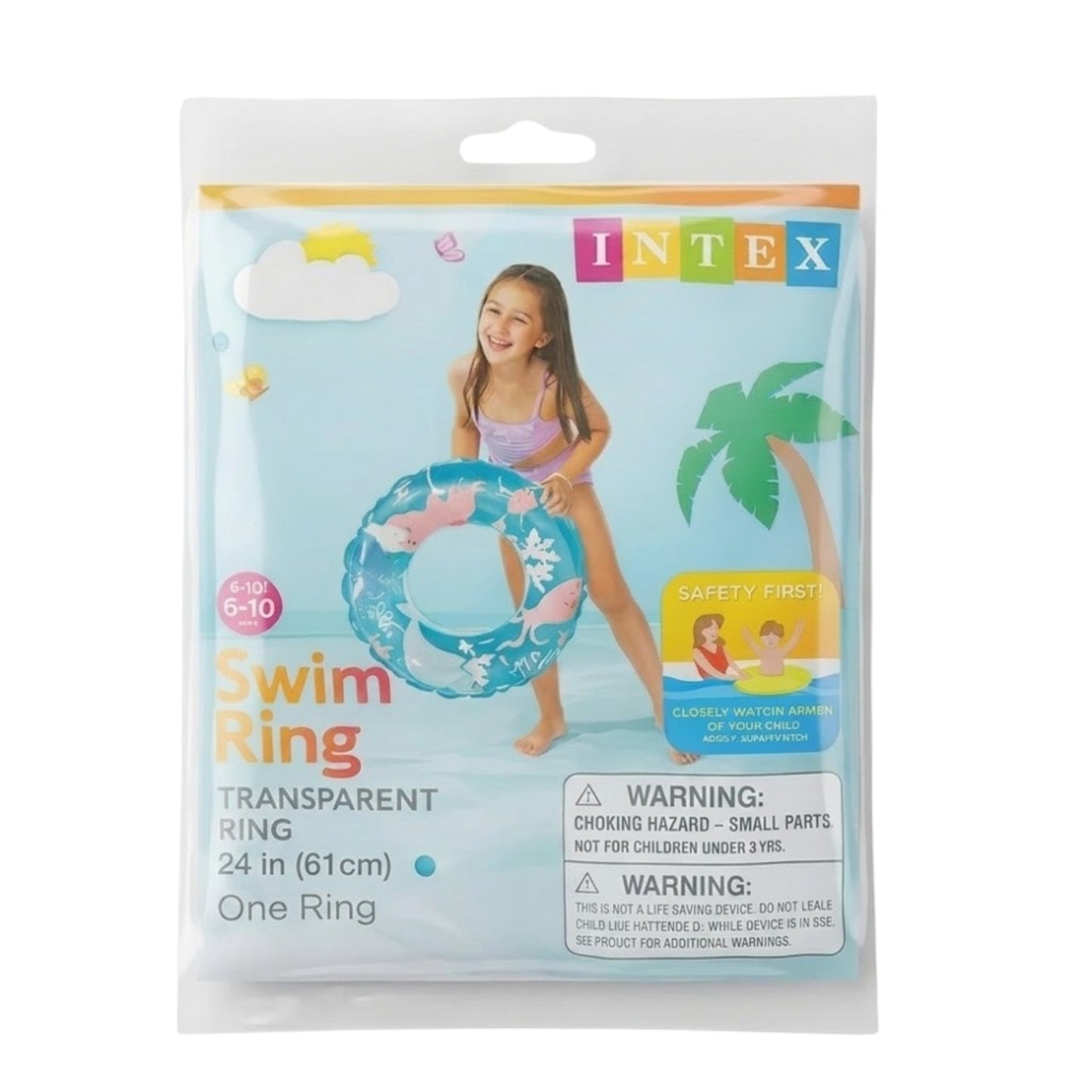 24 Inch Intex Inflatable Sea Creatures Pool Ring Toys, Beach main product image