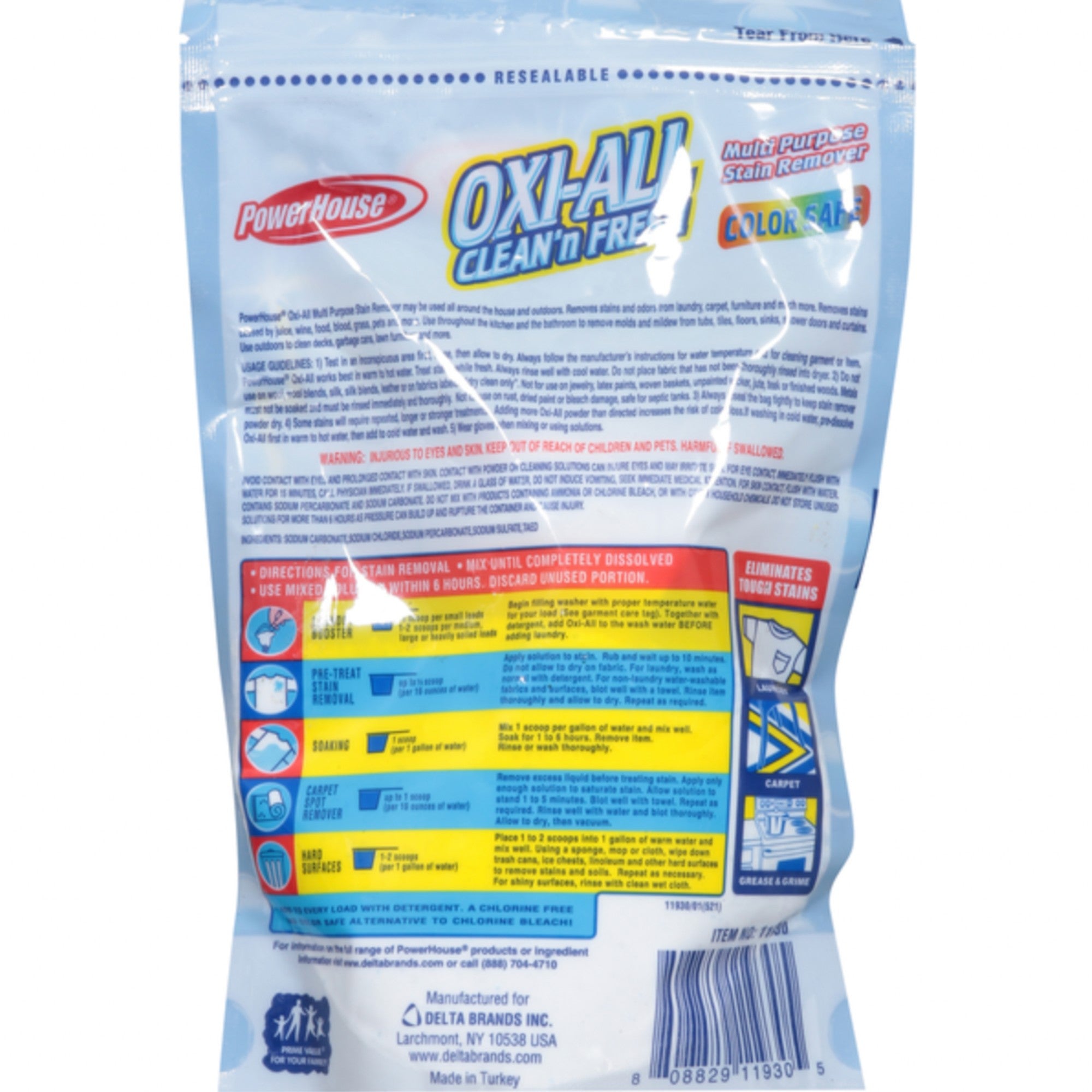 14 oz Oxi All Multi Purpose Stain Remover Powder – Clean’n Fresh product detail image