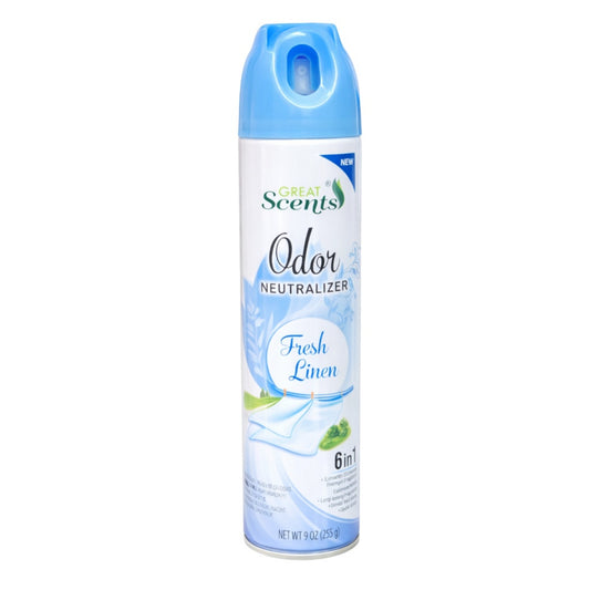 9 oz Great Scents Fresh Linen Spray Odor Neutralizer Air Freshioner main product image