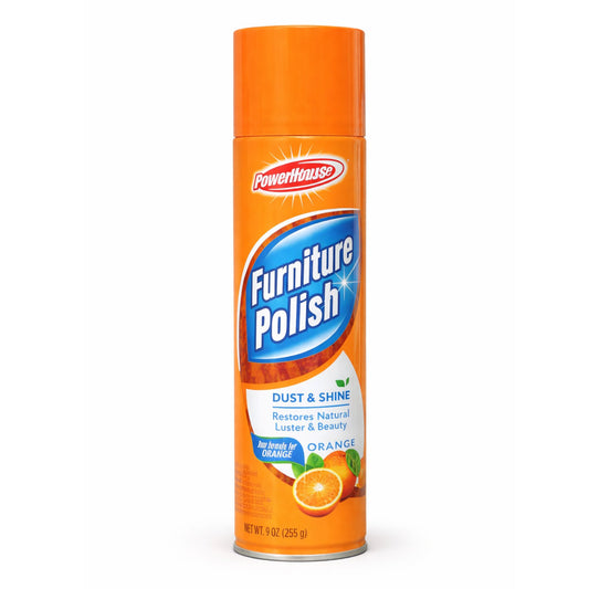 9oz Furniture Polish Spray: Dust Shine Restores Wood Luster Orange Scent Home Care main product image