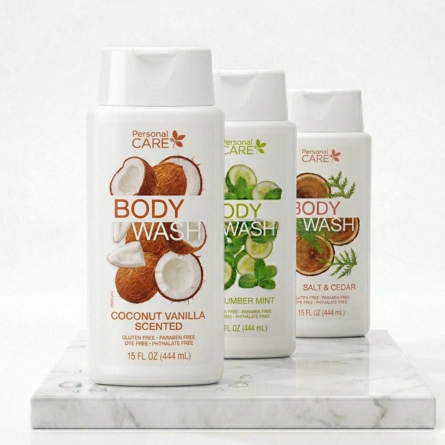 15 fl oz Personal Care Coconut Vanilla Body Wash Bath Essential lifestyle use image