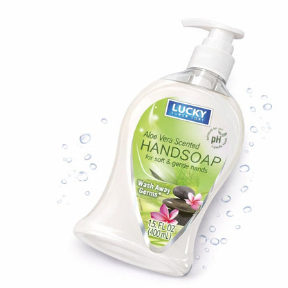 13.5 oz Aloe Vera Hand Soap – Gentle Moisturizing Antibacterial Wash Antibacterial Liquid Soap lifestyle use image