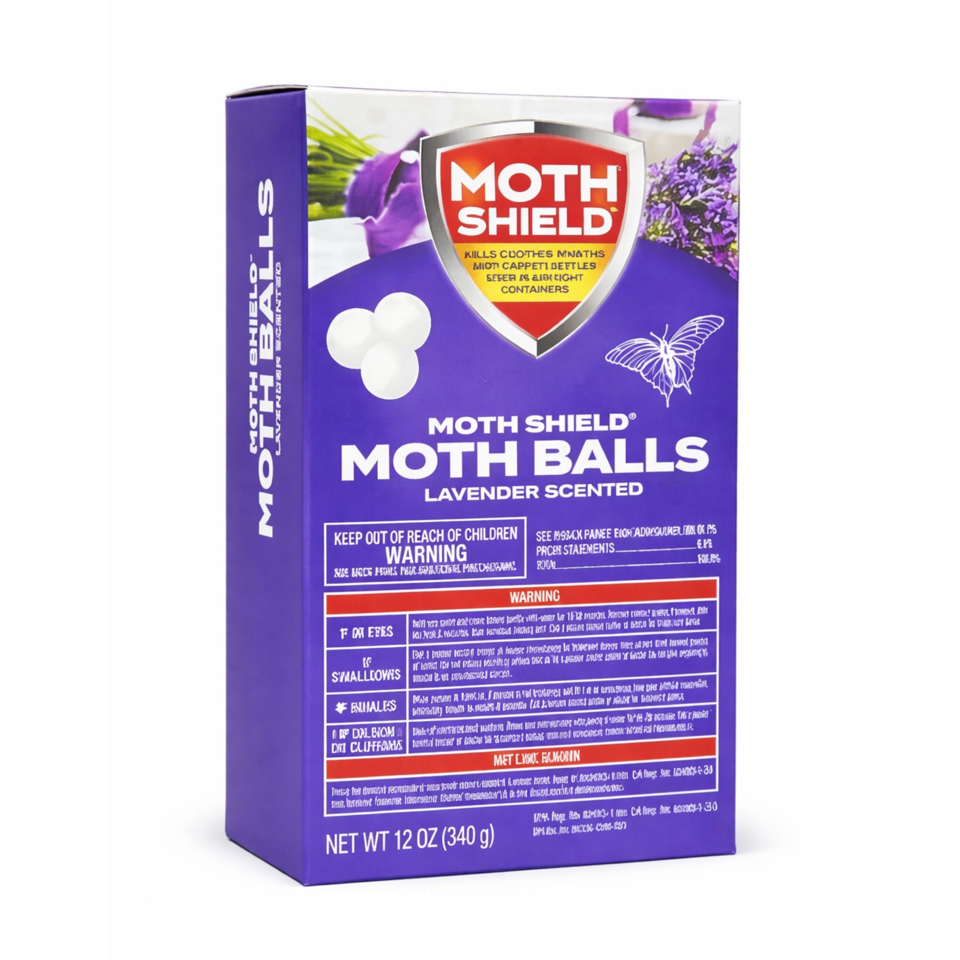 12 oz Moth Shield Moth Balls Lavender Scented Insect Killer Home Care main product image