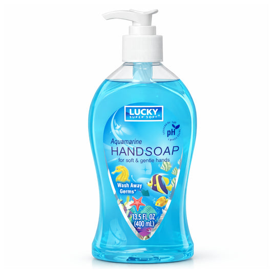 13.5 oz Aquamarine Hand Soap – Gentle Moisturizing Antibacterial Wash Antibacterial Liquid Soap main product image
