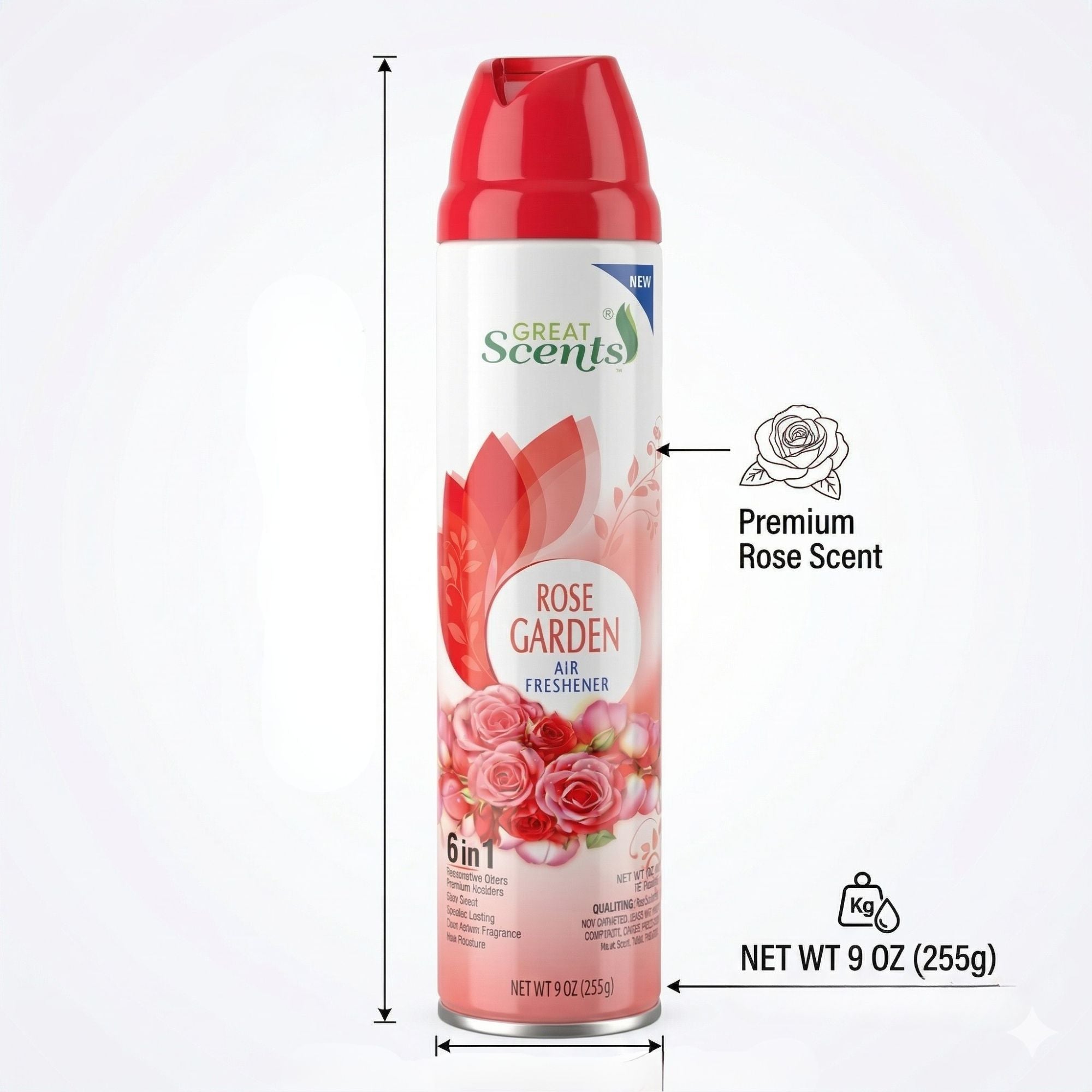 9 oz Great Scents Rose Garden Premium Air Freshener Spray Air Fresheners product detail image