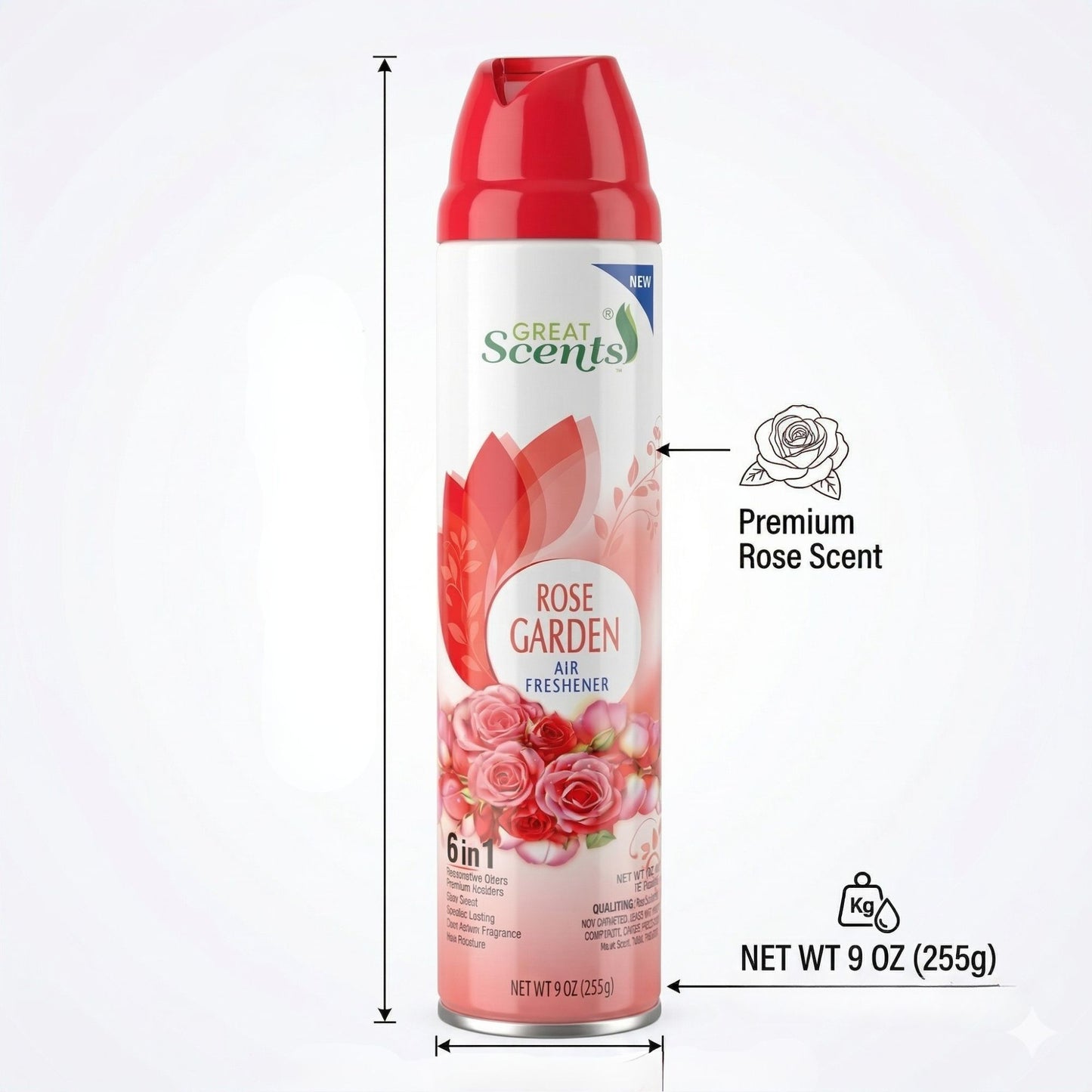 9 oz Great Scents Rose Garden Premium Air Freshener Spray Air Fresheners product detail image