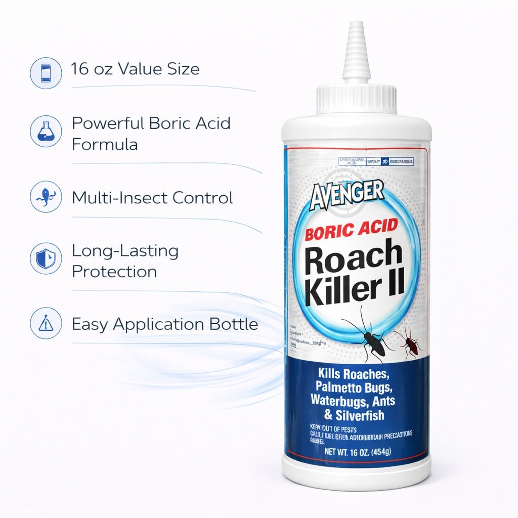 16 oz Boric Acid Roach Killer Powder – Kills Roaches & Ants Insect Killer product detail image