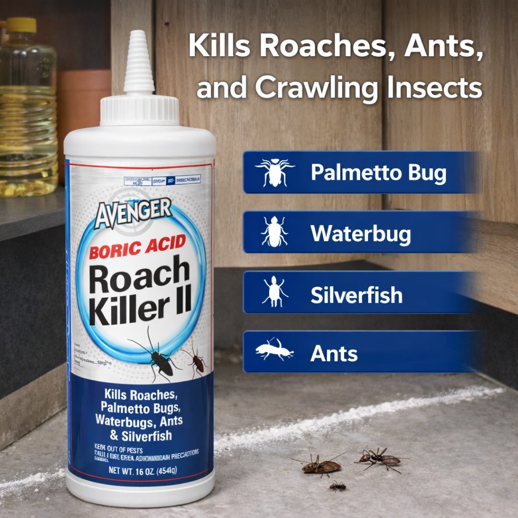 16 oz Boric Acid Roach Killer Powder – Kills Roaches & Ants Insect Killer lifestyle use image