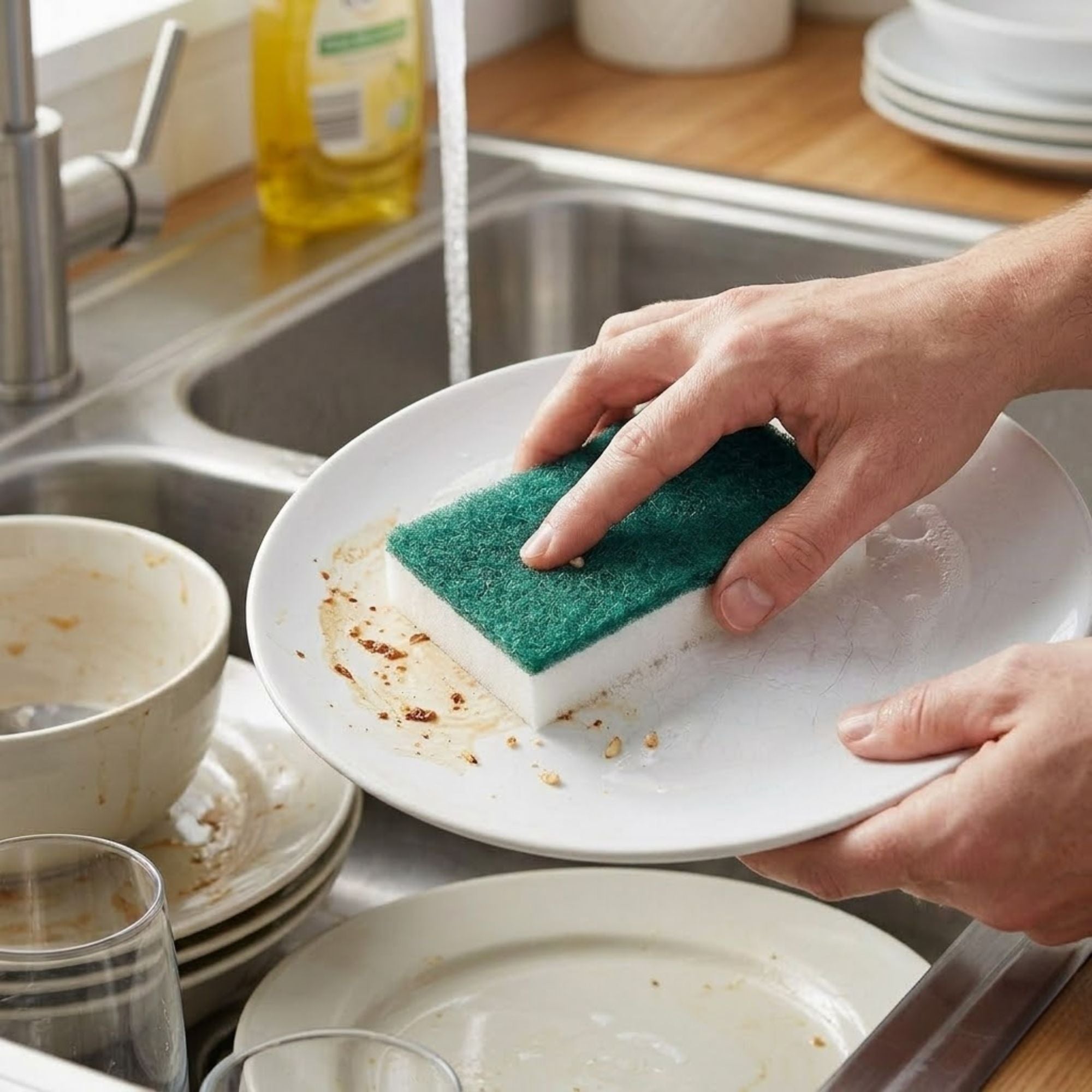 PowerHouse Super Eraser Sponge with Scour Pad 3 Pack Scrubber size and feature image